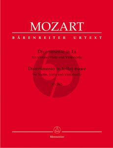 Mozart Divertimento Es-dur KV 563 Violine, Viola und Violoncello (Stimmen) (Herausgegeben von Dietrich Berke) (Barenreiter, Urtext der Neuen Mozart-Ausgabe)