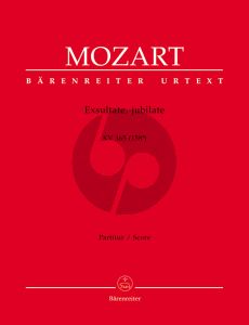 Mozart Exultate Jubilate (Motet) KV 165 (158a) Soprano-Orch.-Organ Full Score