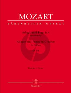 Mozart Adagio und Fuge c-moll KV 546 (Part./Stimmen) (Wolfgang Plath) (Barenreiter)