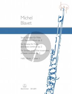 6 Sonaten Op. 2 Vol. 1 No.1 - 3 Flute and Bc