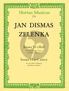 Zelenka Sonate No. 6 c-moll ZWV 181 - 6 2 Oboen-Fagott-Bc (Part.-Stimmen) (Wolfgang Horn) (Barenreiter)