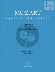 Missa B-flat major KV 275 (272b) (Soli-Choir- Orch.) (Vocal Score)