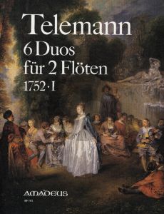 Telemann 6 Duos 1752 -I TWV 40:130 - 135 fur 2 Floten (heruasgegeben von Peter Reidemeister)