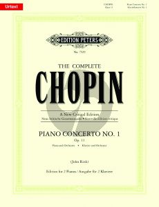 Chopin Concerto No.1 Op.11 (Piano-Orch.) (ed. 2 pianos) (edited by John Rink) (Peters New Critical Ed.)