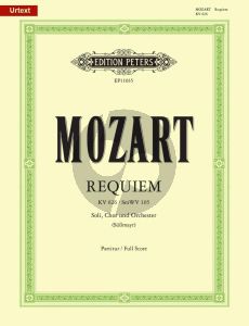 Mozart Requiem d-Moll KV 626 / SmWV 105 Partitur (Urtext Vervollständigung Süßmayr, Neuausgabe nach den Quellen) (Herausgegeben von David Black)