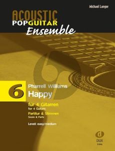 Williams Happy 4 Gitarren (Part./Stimmen) (transcr. Michael Langer)