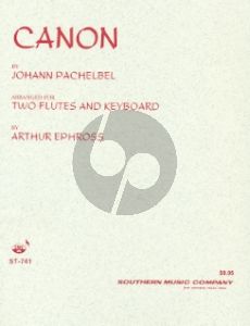 Pachelbel Canon for 2 Flutes and Piano (transcr. by Arthur Ephross)