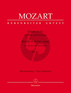 Mozart Rondo Es-dur KV 371 Horn und Orchester (Klavierauszug Horn F/Es) (Franz Giegling)