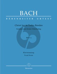 Bach J.S. Kantate BWV 4 Christ lag in Todes Banden Vocal Score (Christ lay by death enshrouded BWV 4) (German / English)