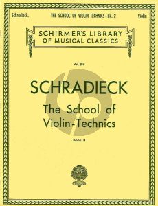 Schradieck School of Violin Technics Vol. 2