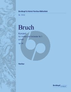 Bruch Violinkonzert No. 1 g-moll Op. 26 Partitur (Michael Kube)