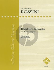 Rossini Il Barbiere de Siviglia (2 Books) arr. for Flute and Guitar by Alberto Vingiano