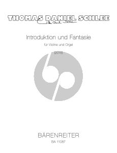 Schlee Introduktion und Fantasie für Violine und Orgel