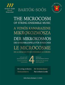 Bartok The Microcosm of String Ensemble Music Vol.4 for String Orchestra Score (Sheet music and download code) (Selected and transcribed by Andras Soós, Pedagogical assistant Agnes Borsos)