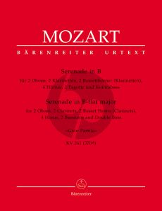 Mozart Serenade B-dur (Gran Partita) KV 361 (370a) fur 12 Blaser und Kontrabass Stimmen (Urtext Mozart-Ausgabe)