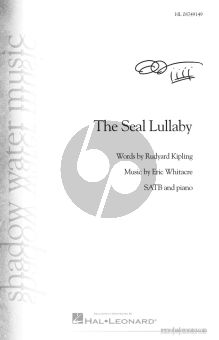 Whitacre The Seal Lullaby SATB-Piano