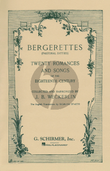 Bergerettes (Pastoral Ditties) (20 Romances and Songs of the 18th Century)