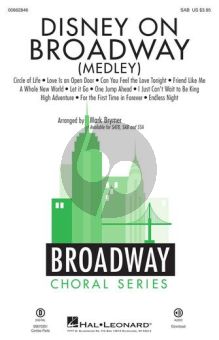 Disney on Broadway (Medley) SAB (arr. Mark Brymer)