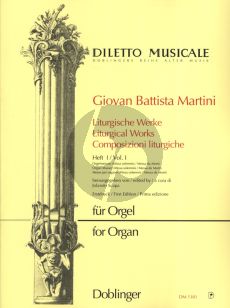 Martini Liturgische Werke Vol.1 Orgelmessen (Herausgeber Jolando Scarpa)