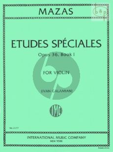 Etudes Speciales Op. 36 Vol. 1 Violin