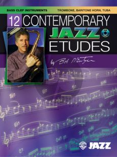 Mintzer 12 Contemporary Jazz Etudes for Bass Clef Instruments (Bk-Cd)