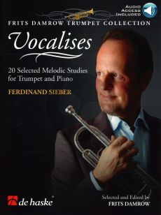 Vocalises for Trumpet (20 Selected Melodic Studies) Bk-Audio Online (edited by Frits Damrow)