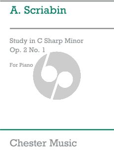 Scriabin Etude C-sharp minor Op. 2 No. 1 Piano solo