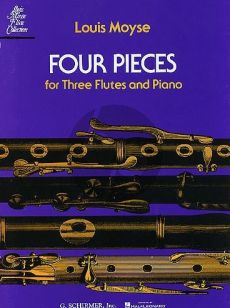 Moyse 4 Pieces for 3 Flutes and Piano