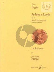 Andante & Rondo Op.25 2 Flutes-Piano