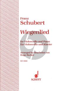 Schubert Wiegenlied Opus 98 No. 2 Violoncello-Piano (arr. Hugo Becker)