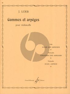 Loeb Gammes et Arpèges Violoncelle