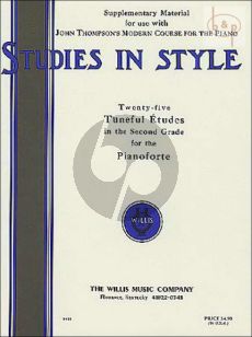 Studies in Style - 25 Tuneful Etudes in the Second Grade for Piano Solo