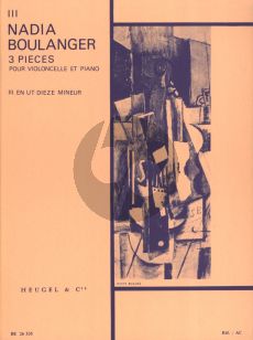 Boulanger 3 Pieces No.3 C-sharp minor for Violoncello and Piano