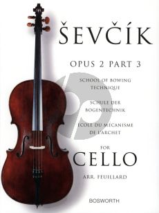 Sevcik School of Bowing Technique Op.2 Vol.3 for Cello (Feuillard)