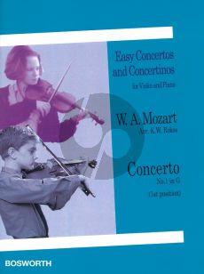 Mozart Concerto No.1 G-major for Violin (1st Position) and Piano (arranged by K.W.Rokos)