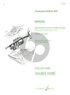 Veracini Sonate Trompette ou Cor-Piano[Orgue] Thilde (Collection Andre)