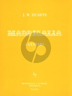 Duarte Madrigalia for 3 Guitars (Score with Guitar 2 and Guitar 3 Parts)