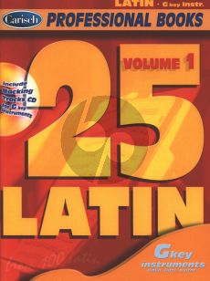 Album 25 Latin Vol.1 for G Key Instruments Book with Cd