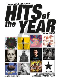 Hits Of The Year 2016 for Easy Piano