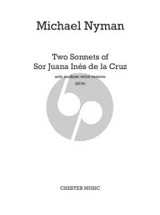 Nyman Two Sonnets of Sor Juana Inés De La Cruz Medium Voice-Piano