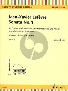 Lefevre Sonata No.1 B-flat major Clarinet-Piano (from: Méthode de Clarinette) (Rudolf Mauz)