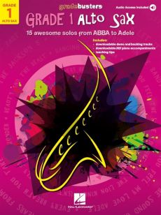 Gradebusters Grade 1 - Alto Saxophone (15 awesome solos from ABBA to Aladdin) (Book with Audio online)