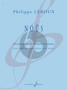 Leroux Nous for Soprano Saxophone and Piano