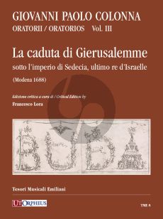 Colonna La caduta di Gierusalemme sotto l’imperio di Sedecia, ultimo re d’Israelle (Modena 1688)