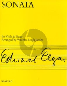 Elgar Sonata Op.82 Viola-Piano (arr. Veronica Leigh Jacobs)