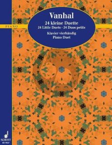 Vanhal 24 Kleine Duette for Piano 4 hands (Hugo Ruf - Grade 2)