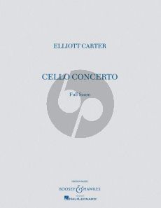 Carter Concerto for Cello and Orchestra Score