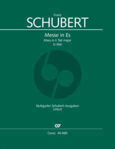 Schubert Messe Es-Dur D.950 Soli-Chor-Orchester Partitur