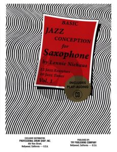 Niehaus Basic Jazz Conception Vol.1 Saxophone Book with Cd (12 Jazz Exercises and 10 Jazz Tunes)