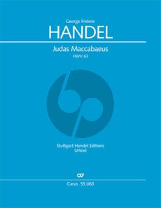 Handel Judas Maccabaeus HWV 63 Soli-Chor-Orchester Partitur (Felix Loy)